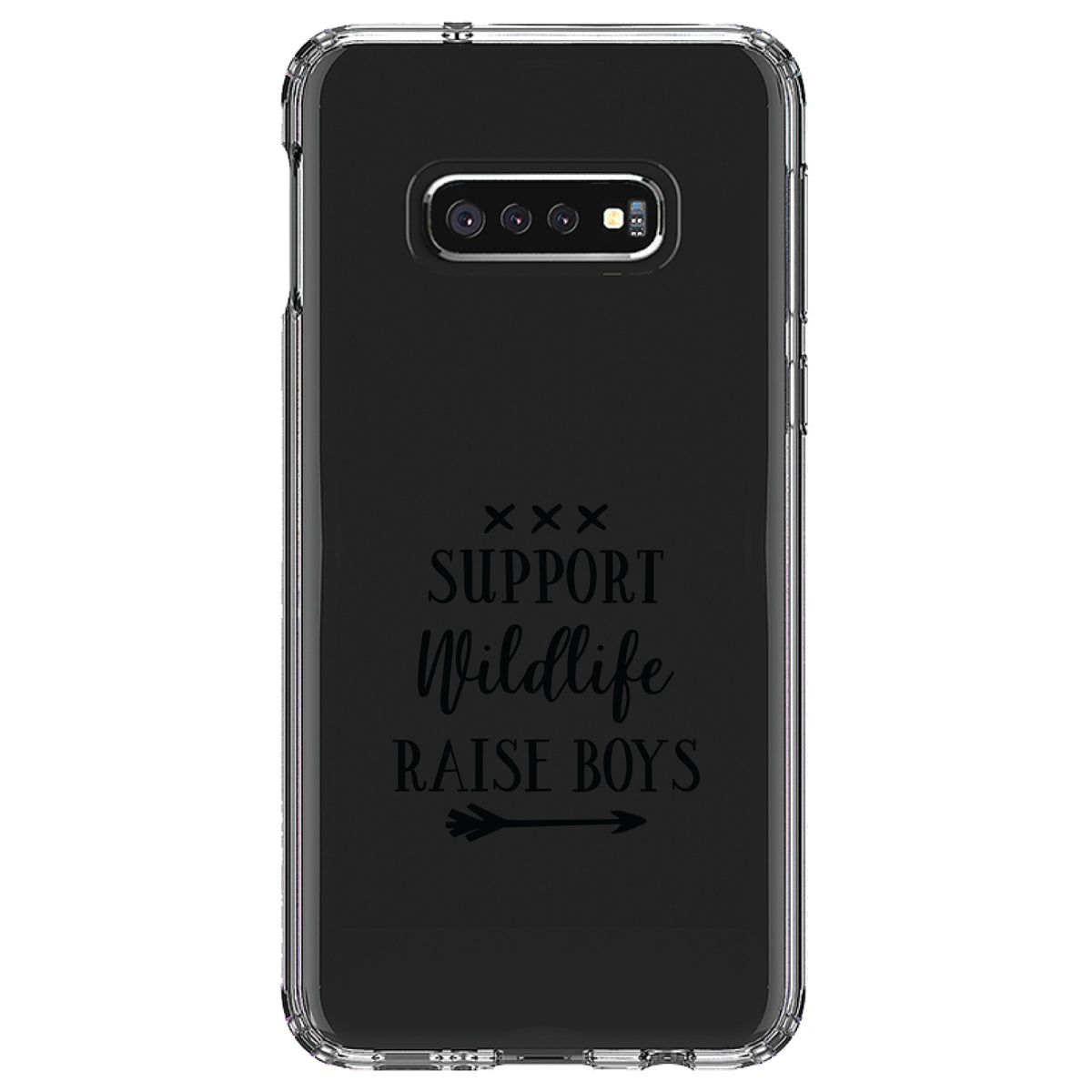 Support Wildlife, Raise Boys Clear Shockproof iPhone Case, view 18