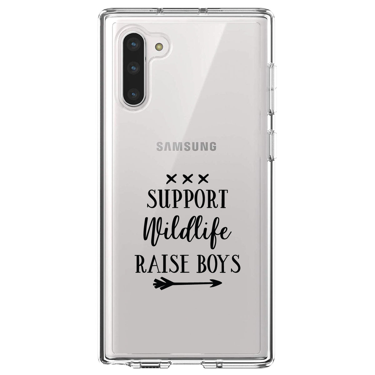 Support Wildlife, Raise Boys Clear Shockproof iPhone Case, view 9