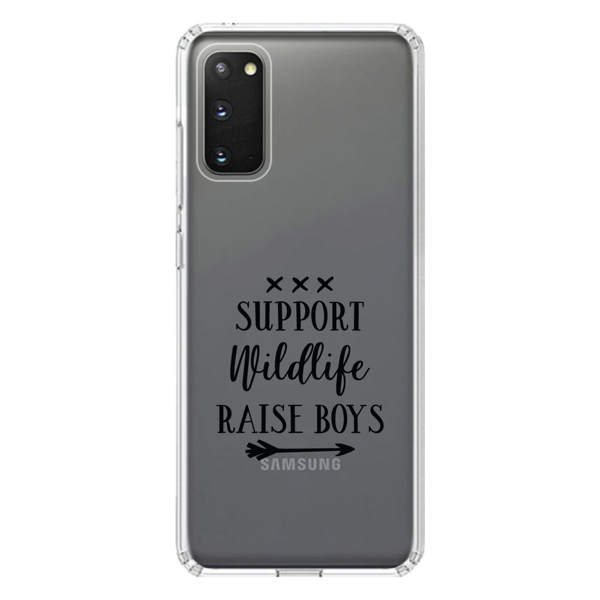 Support Wildlife, Raise Boys Clear Shockproof iPhone Case, view 15