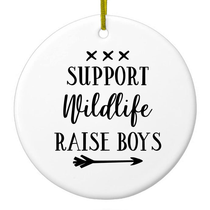 Raise Boys Ceramic Ornament