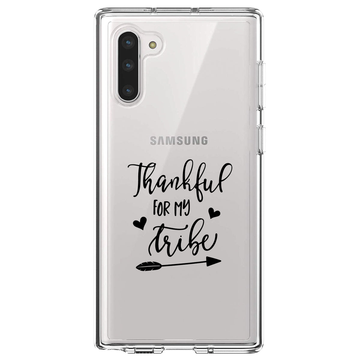 Thankful for My Tribe Clear Shockproof iPhone Case, view 9