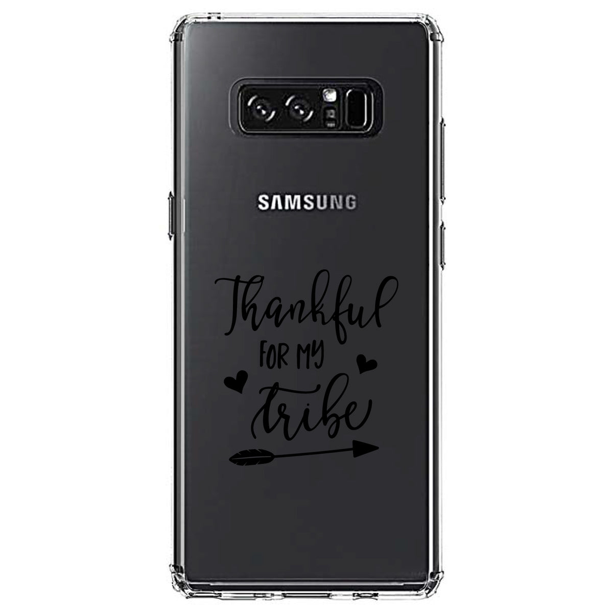 Thankful for My Tribe Clear Shockproof iPhone Case, view 12