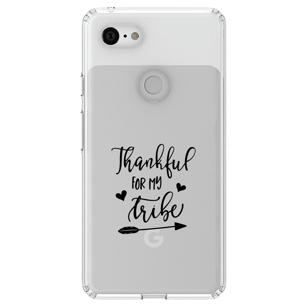 Thankful for My Tribe Clear Shockproof iPhone Case, view 21