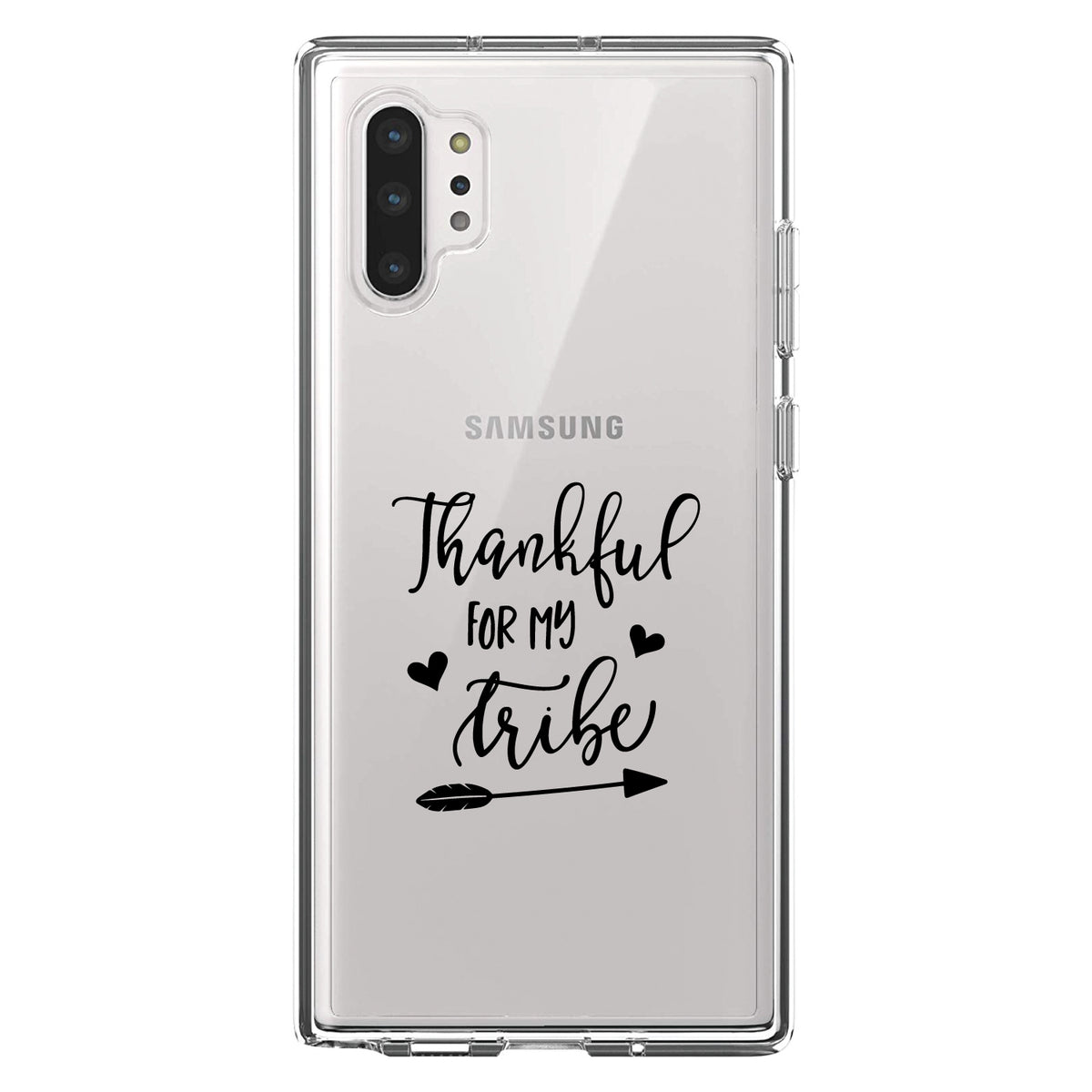 Thankful for My Tribe Clear Shockproof iPhone Case, view 10
