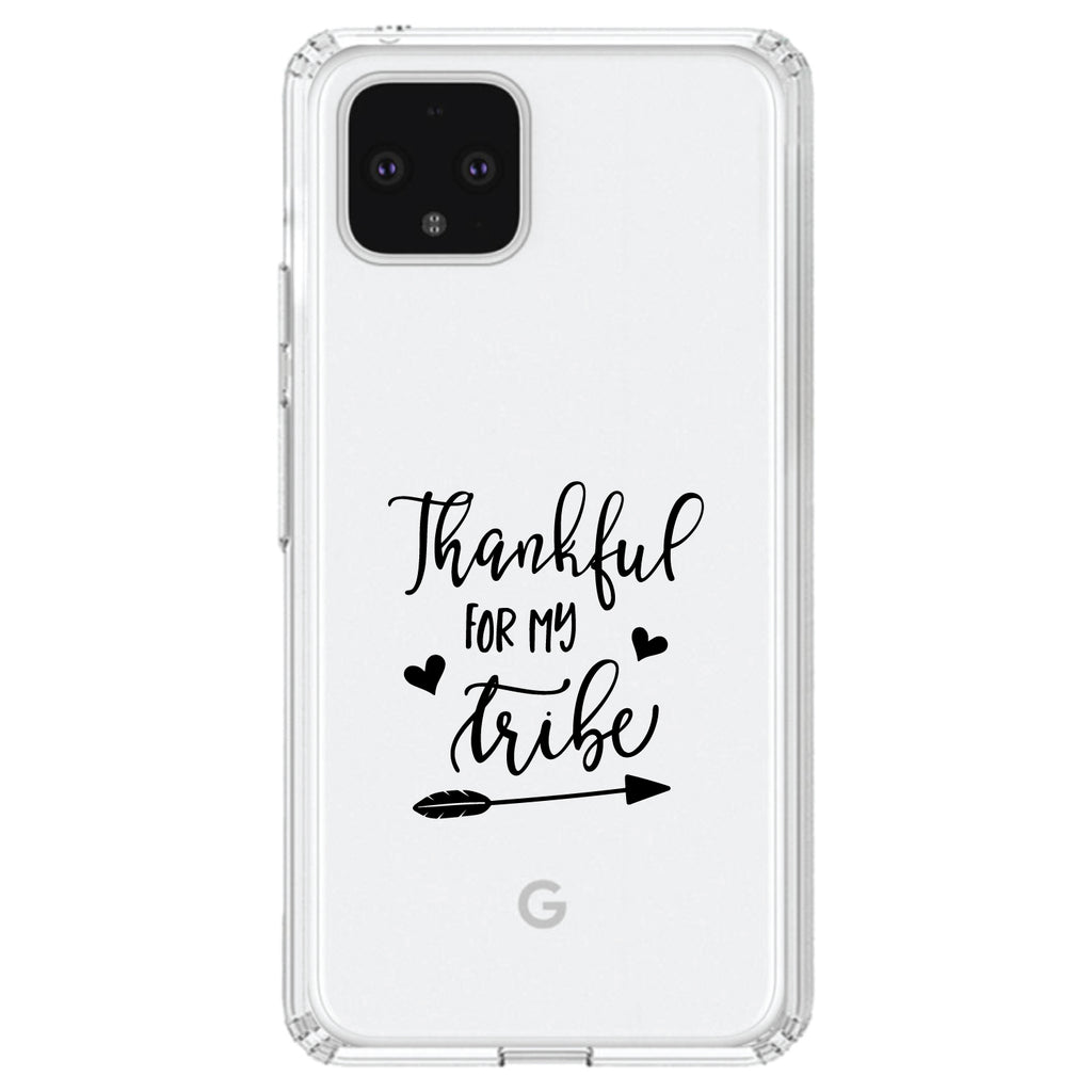 Thankful for My Tribe Clear Shockproof iPhone Case, view 23