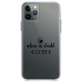 When in Doubt, ASK MOM Clear Shockproof iPhone Case