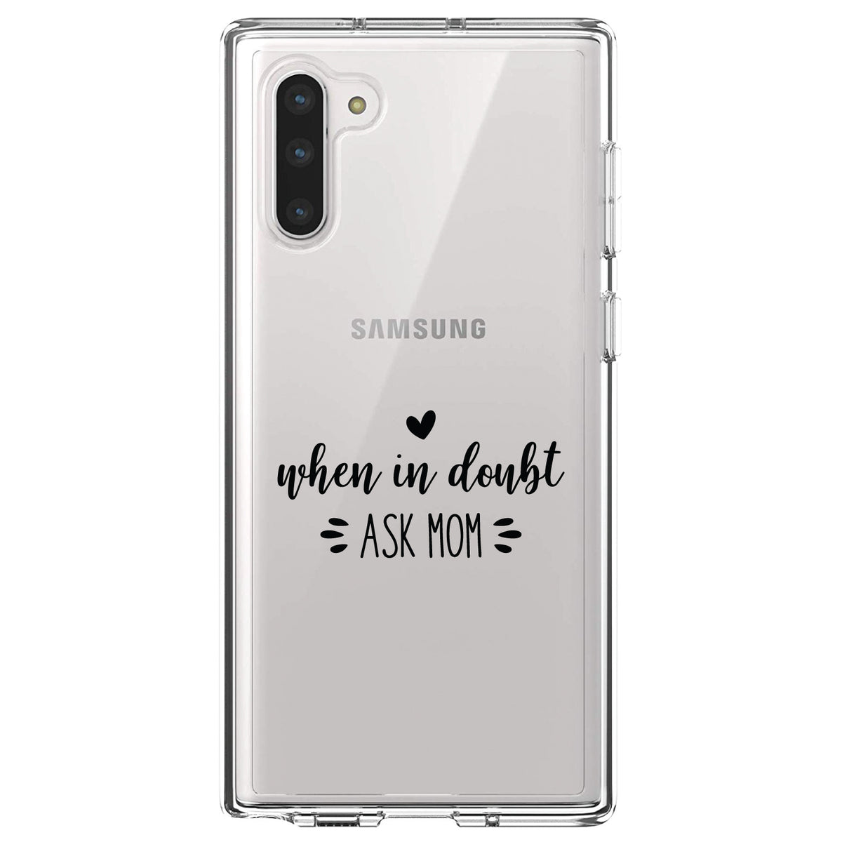 When in Doubt, ASK MOM Clear Shockproof iPhone Case, view 9