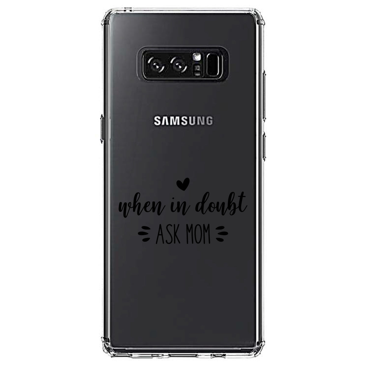 When in Doubt, ASK MOM Clear Shockproof iPhone Case, view 12