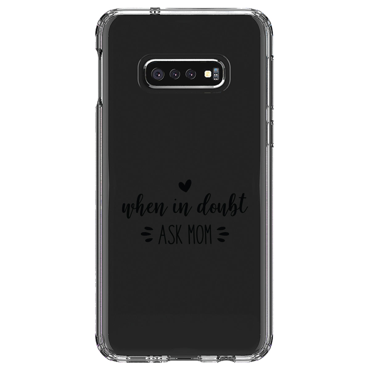 When in Doubt, ASK MOM Clear Shockproof iPhone Case, view 18