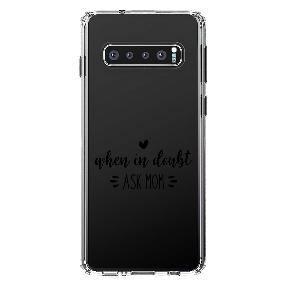 When in Doubt, ASK MOM Clear Shockproof iPhone Case, view 17