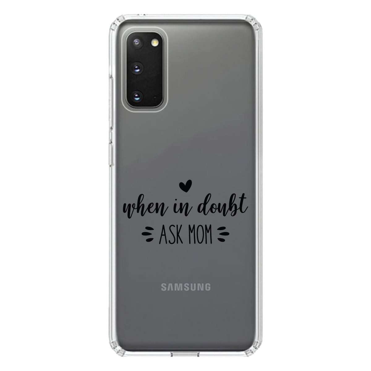 When in Doubt, ASK MOM Clear Shockproof iPhone Case, view 13