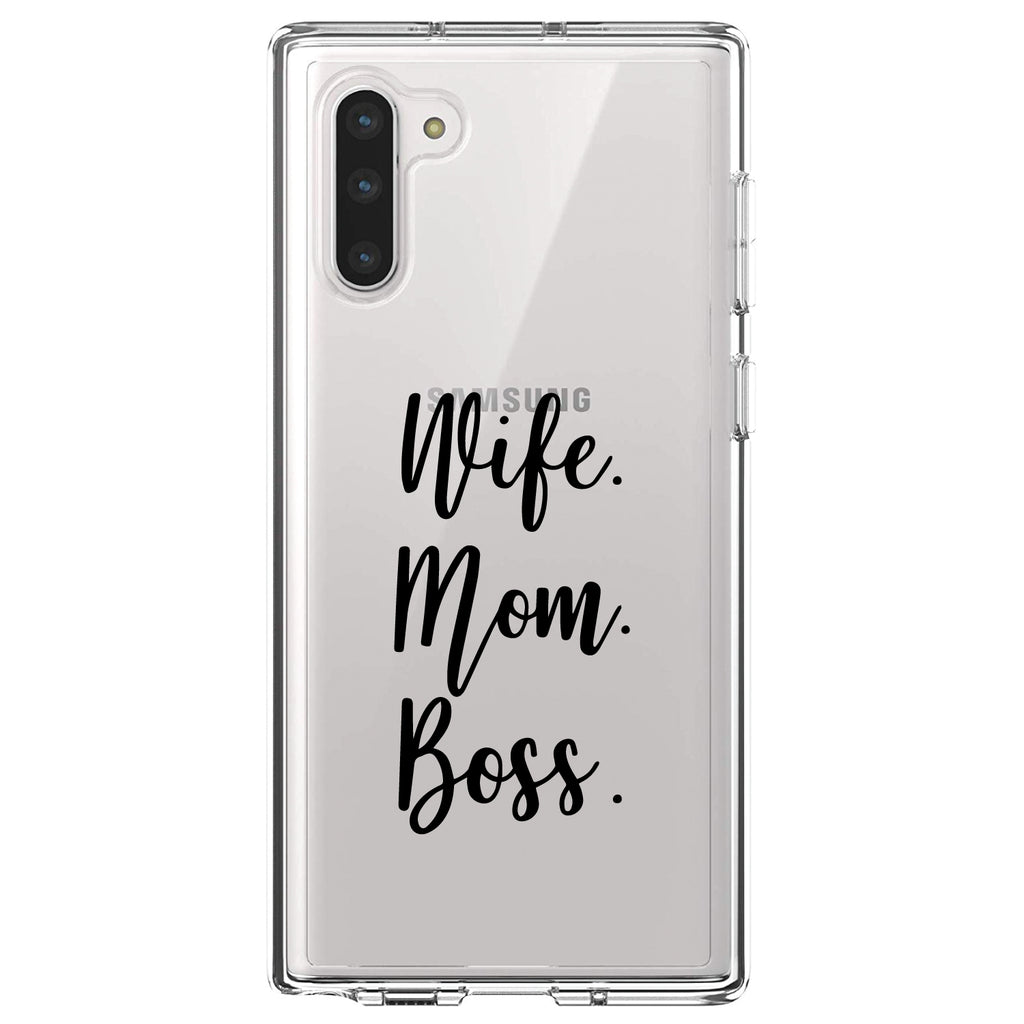 Wife. Mom. Boss Clear Shockproof iPhone Case, view 9
