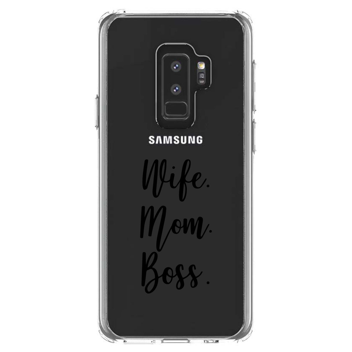 Wife. Mom. Boss Clear Shockproof iPhone Case, view 20