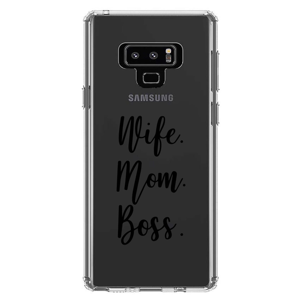 Wife. Mom. Boss Clear Shockproof iPhone Case, view 11