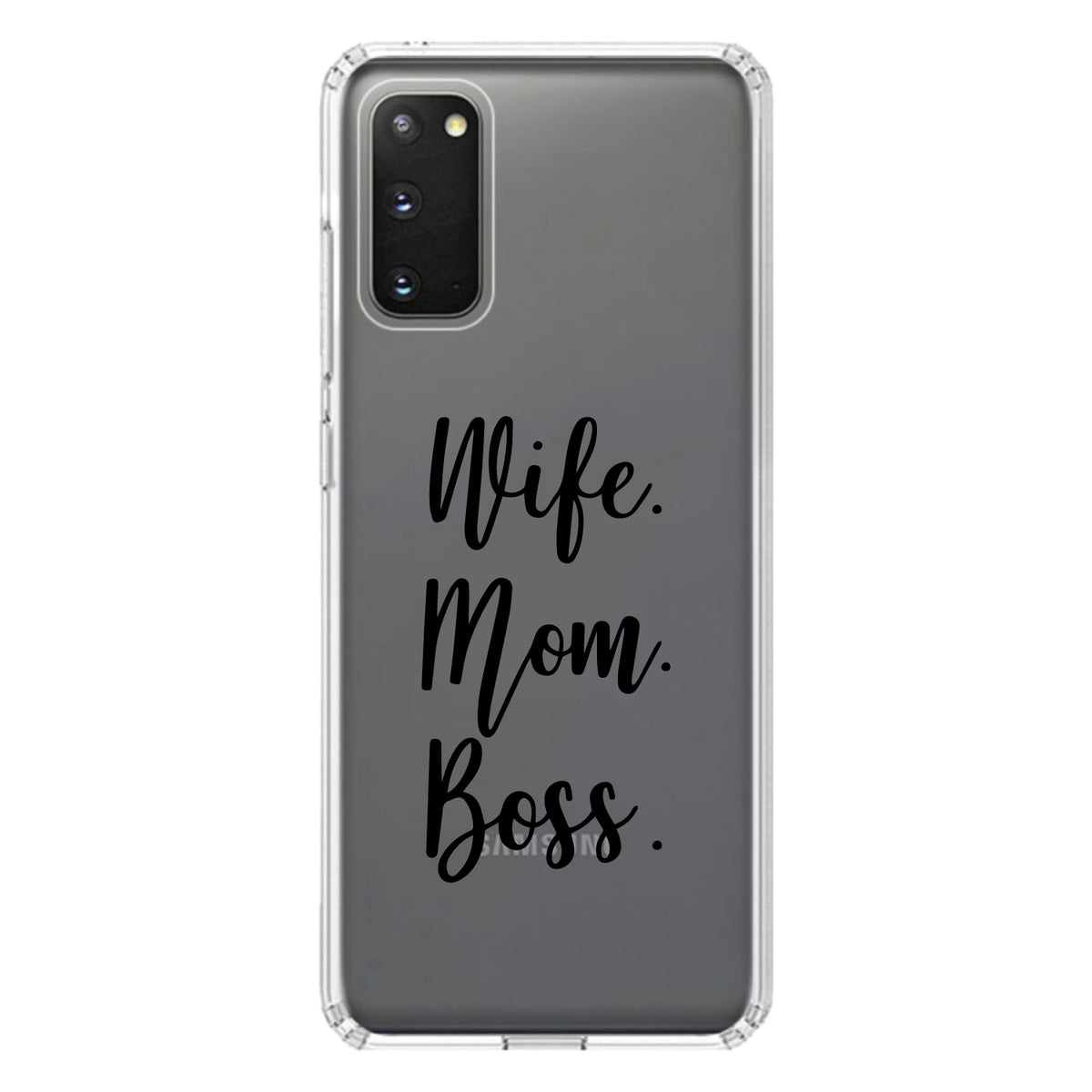 Wife. Mom. Boss Clear Shockproof iPhone Case, view 15