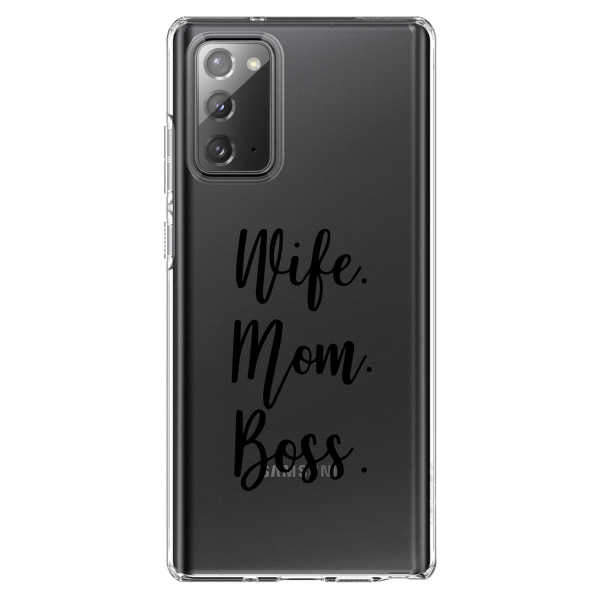Wife. Mom. Boss Clear Shockproof iPhone Case, view 8