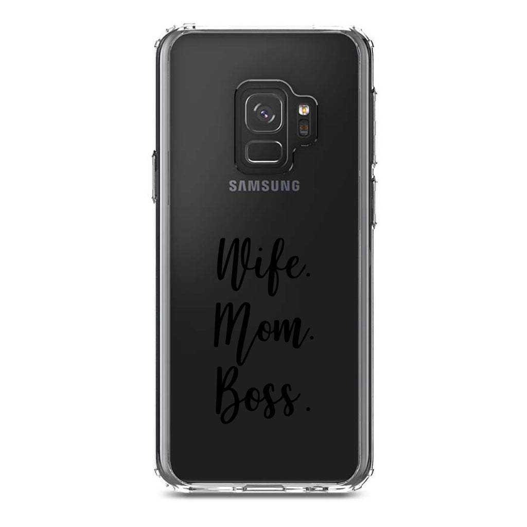 Wife. Mom. Boss Clear Shockproof iPhone Case, view 19