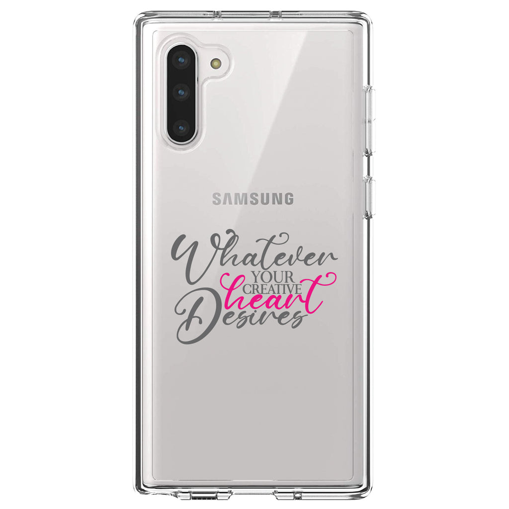 Whatever Your Creative Heart Desires Clear Shockproof iPhone Case, view 9