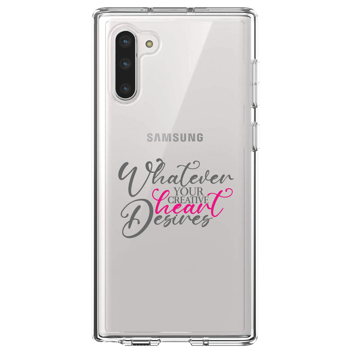 Whatever Your Creative Heart Desires Clear Shockproof iPhone Case, view 9