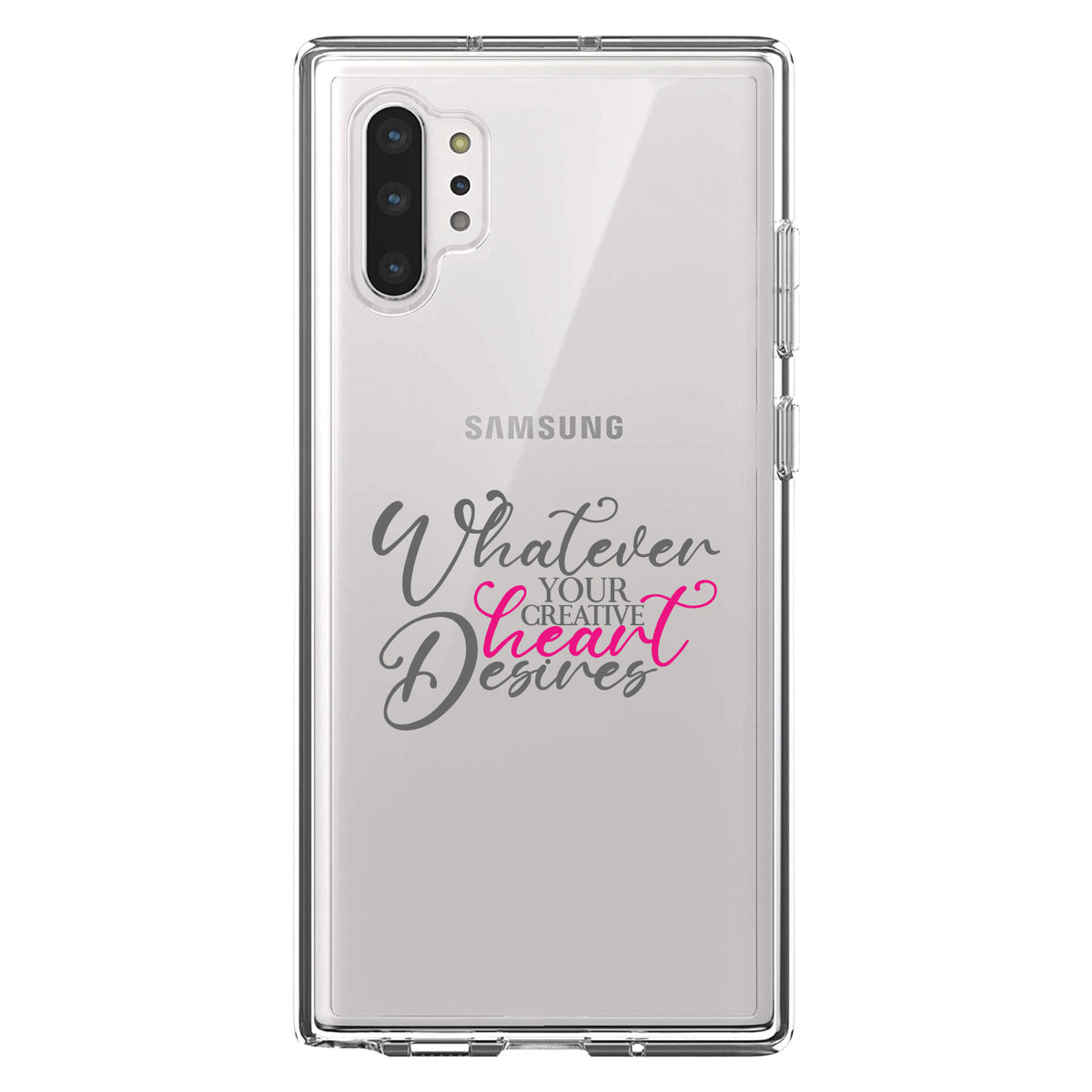 Whatever Your Creative Heart Desires Clear Shockproof iPhone Case, view 10