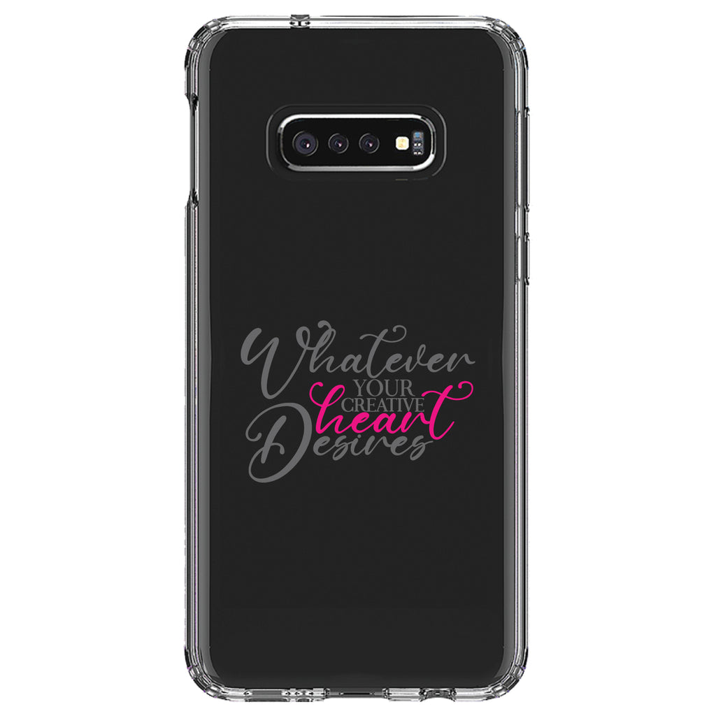 Whatever Your Creative Heart Desires Clear Shockproof iPhone Case, view 18