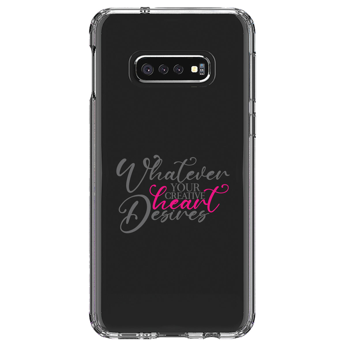 Whatever Your Creative Heart Desires Clear Shockproof iPhone Case, view 18