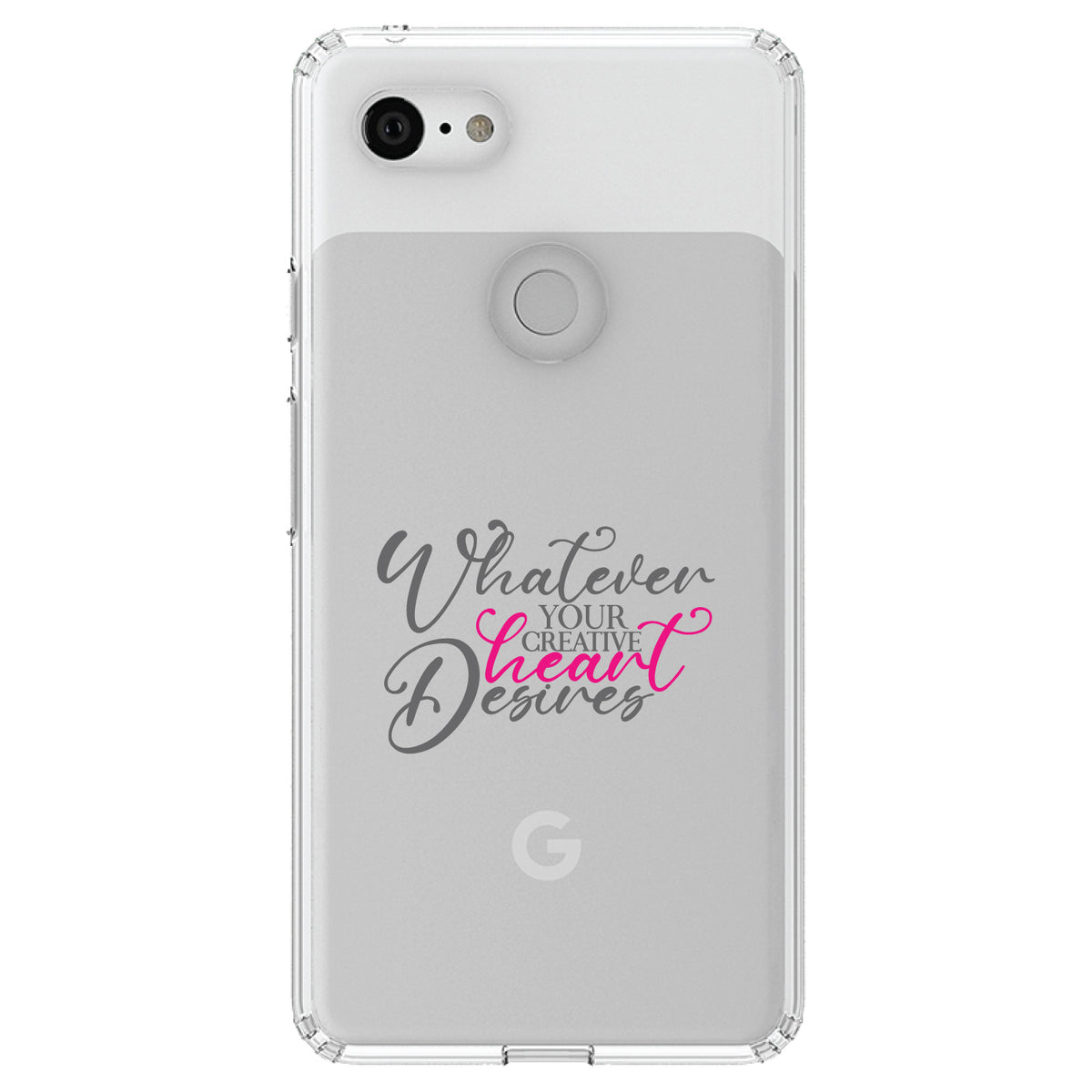 Whatever Your Creative Heart Desires Clear Shockproof iPhone Case, view 21