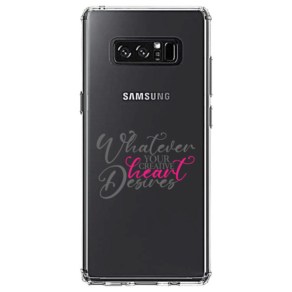 Whatever Your Creative Heart Desires Clear Shockproof iPhone Case, view 12