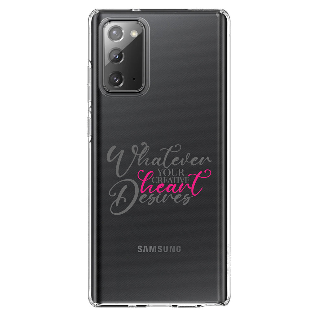 Whatever Your Creative Heart Desires Clear Shockproof iPhone Case, view 7