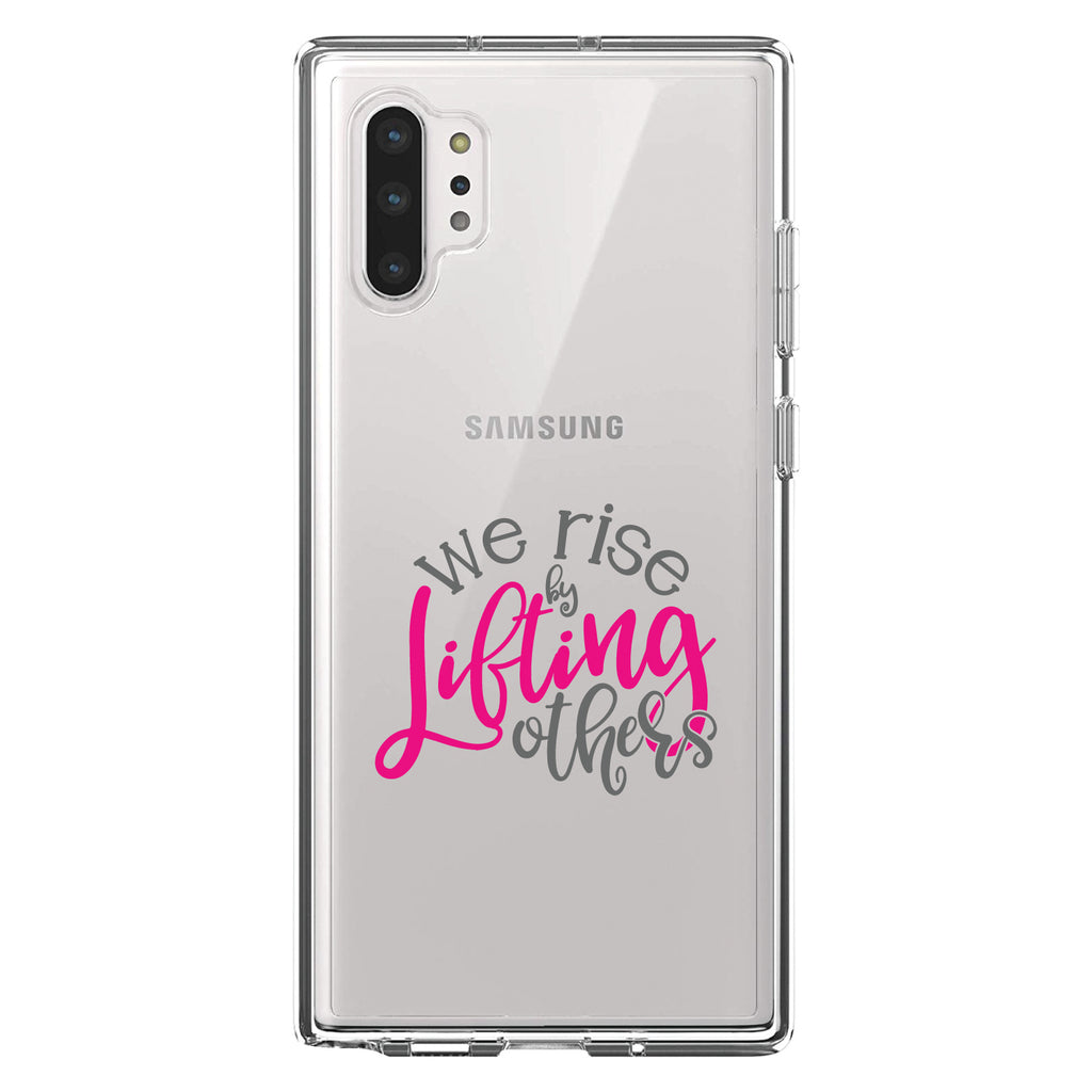 We Rise by Lifting Others Clear Shockproof iPhone Case, view 10