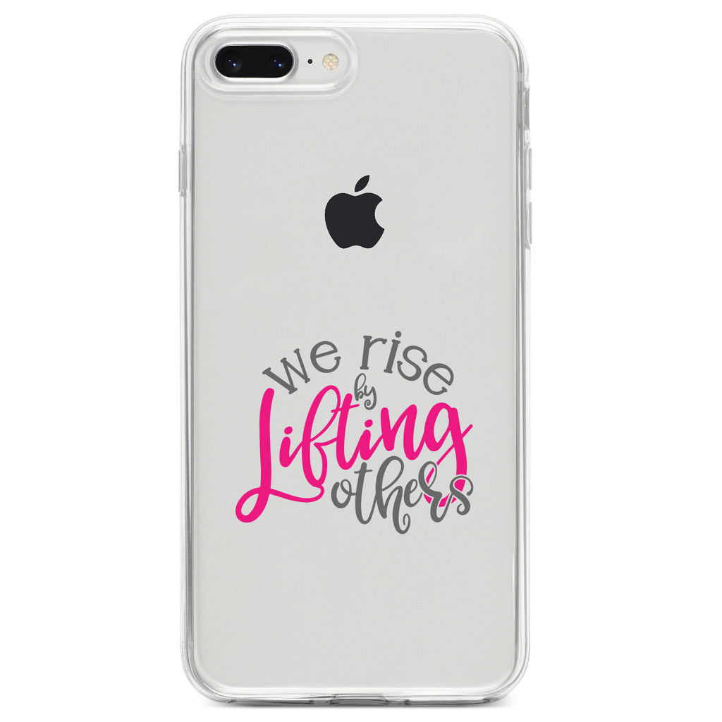 We Rise by Lifting Others Clear Shockproof iPhone Case, view 6