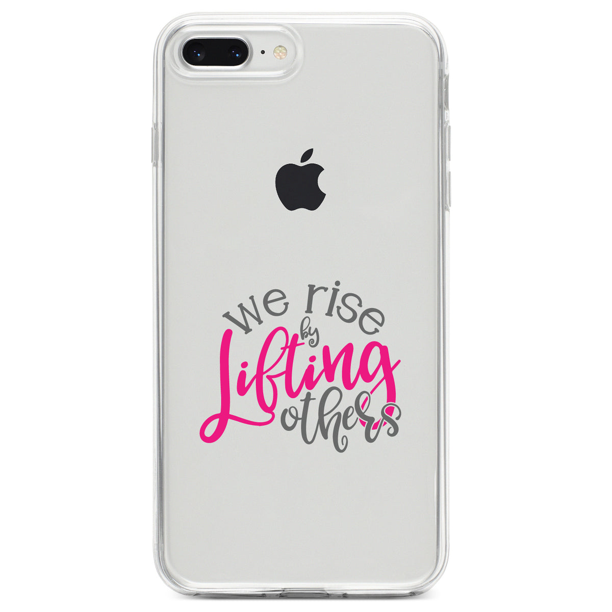We Rise by Lifting Others Clear Shockproof iPhone Case, view 6