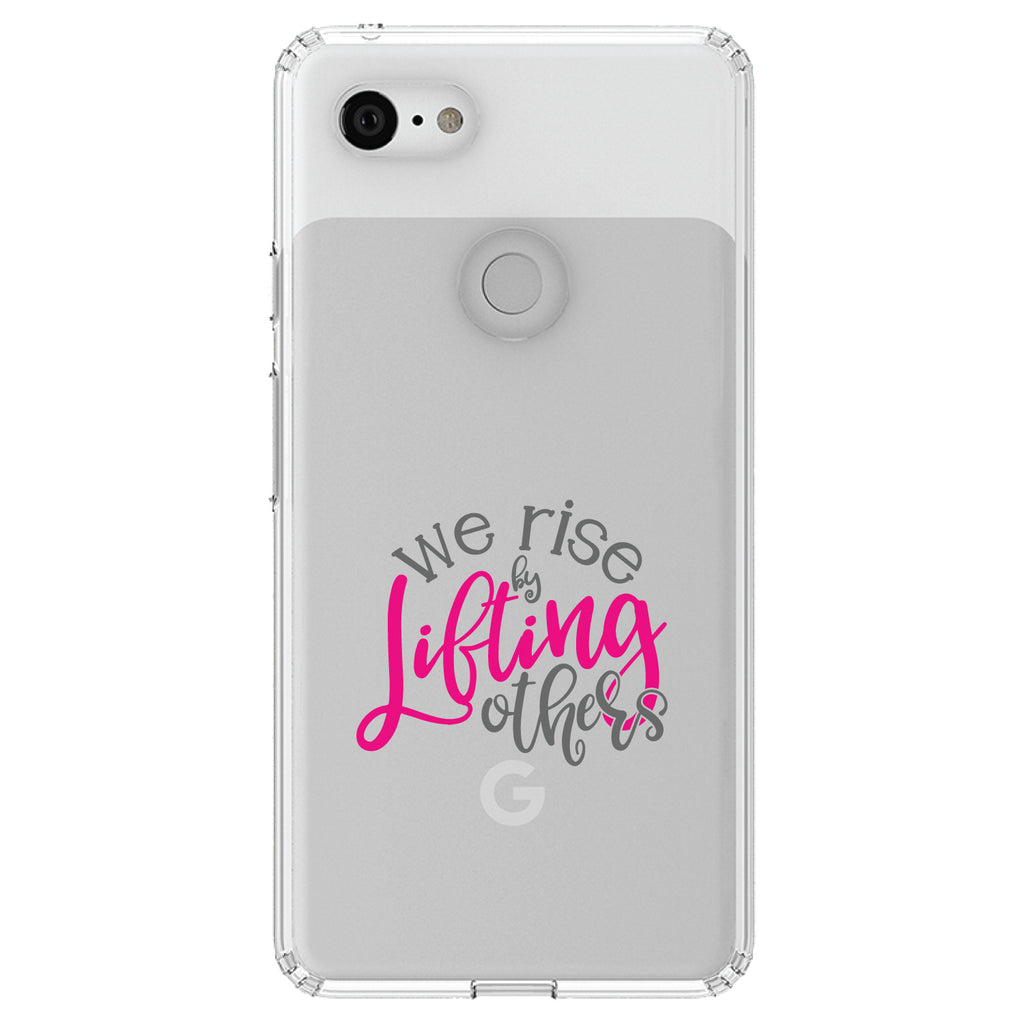 We Rise by Lifting Others Clear Shockproof iPhone Case, view 21