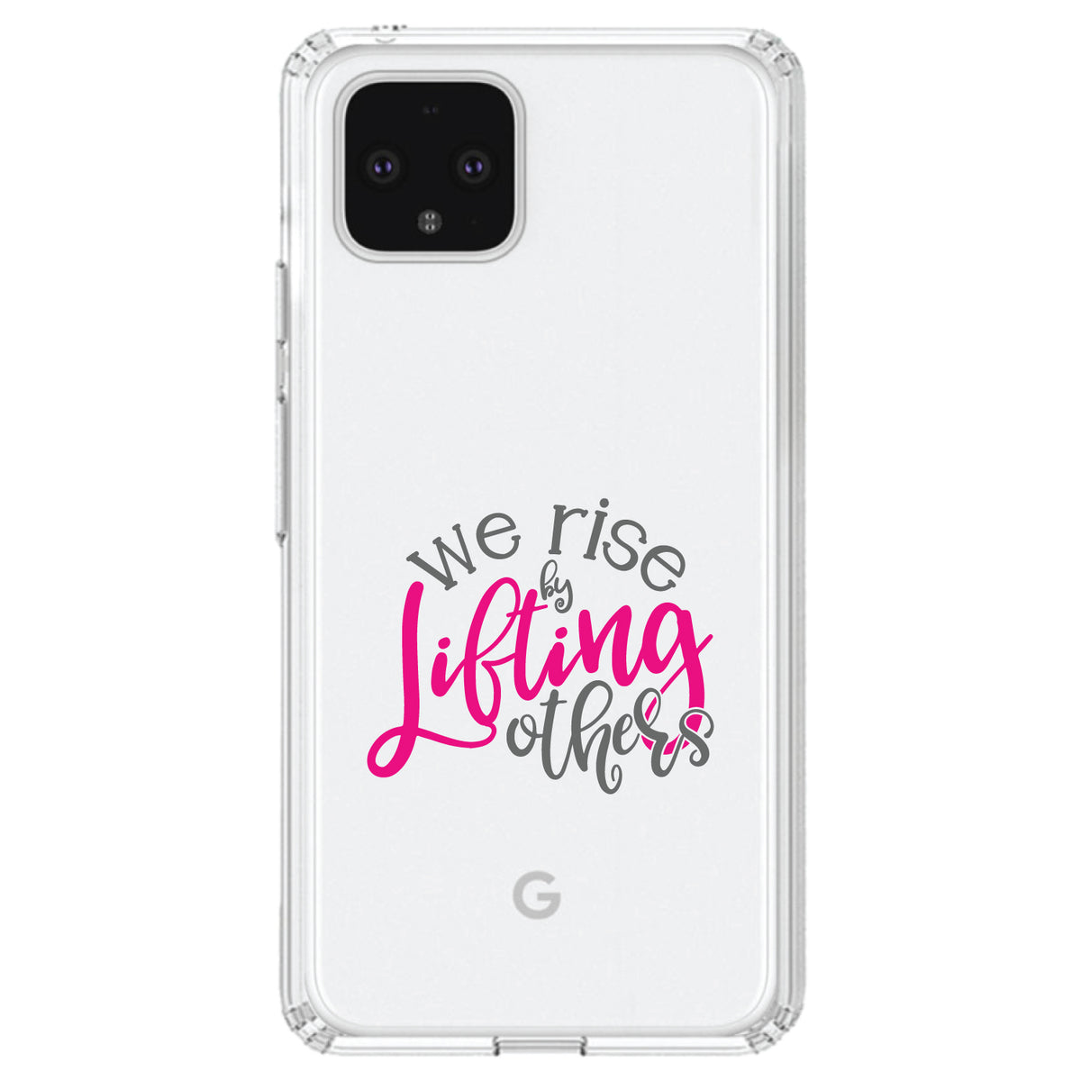 We Rise by Lifting Others Clear Shockproof iPhone Case, view 23