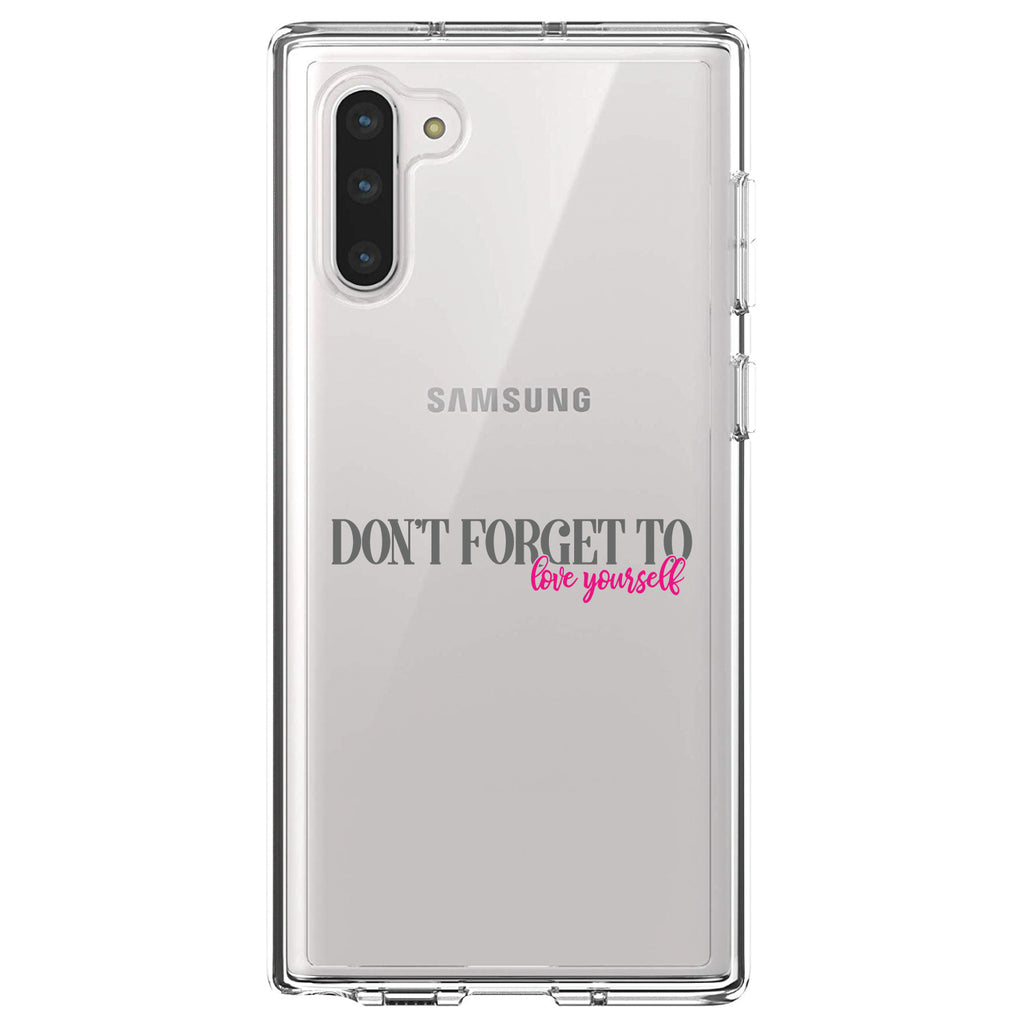 Don't Forget to Love Yourself Clear Shockproof iPhone Case, view 9