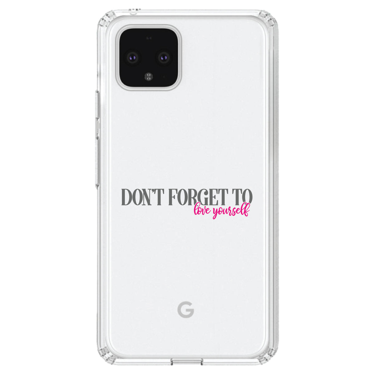 Don't Forget to Love Yourself Clear Shockproof iPhone Case, view 24