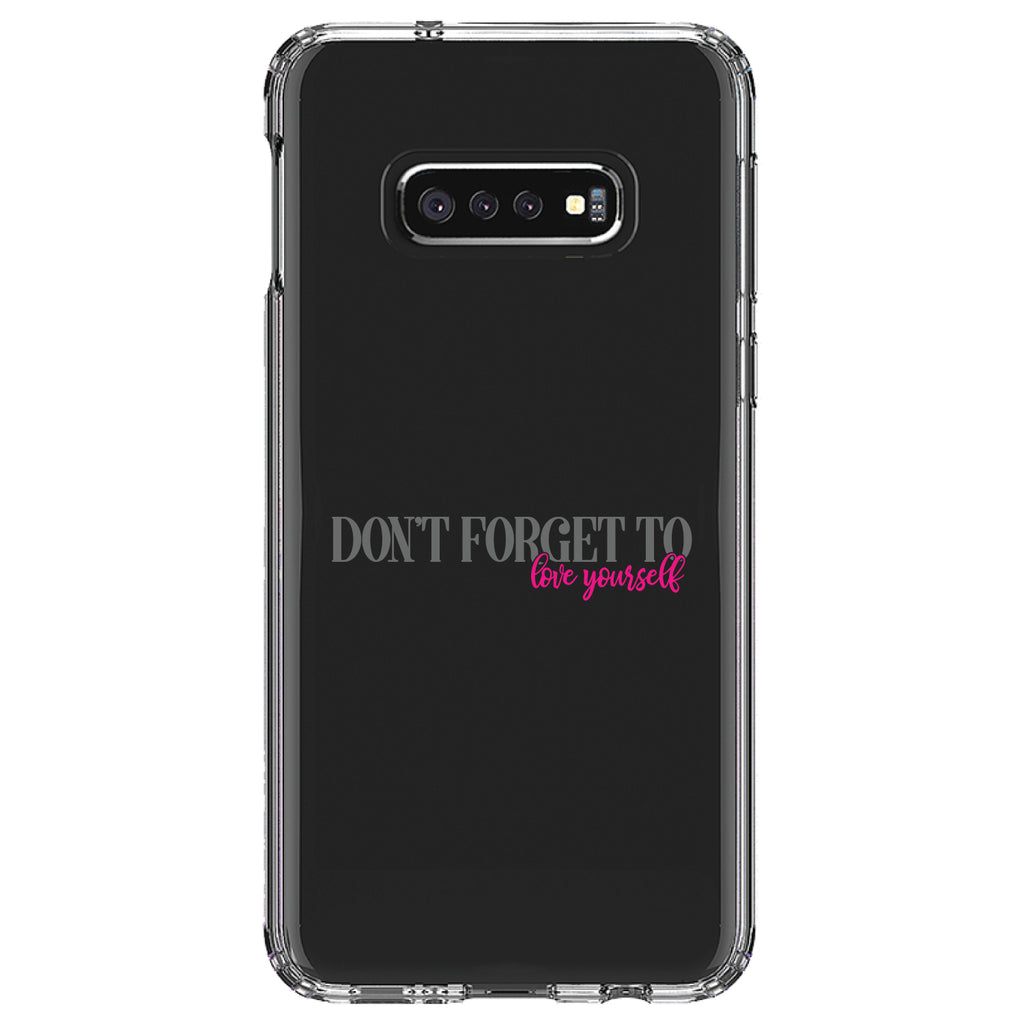 Don't Forget to Love Yourself Clear Shockproof iPhone Case, view 18