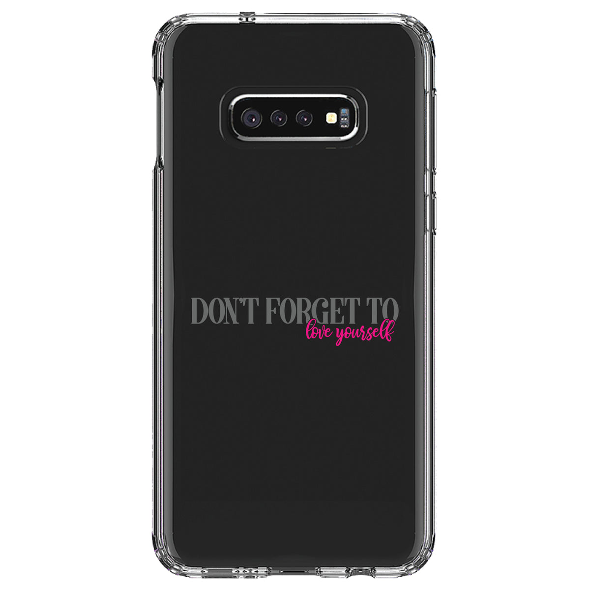 Don't Forget to Love Yourself Clear Shockproof iPhone Case, view 18
