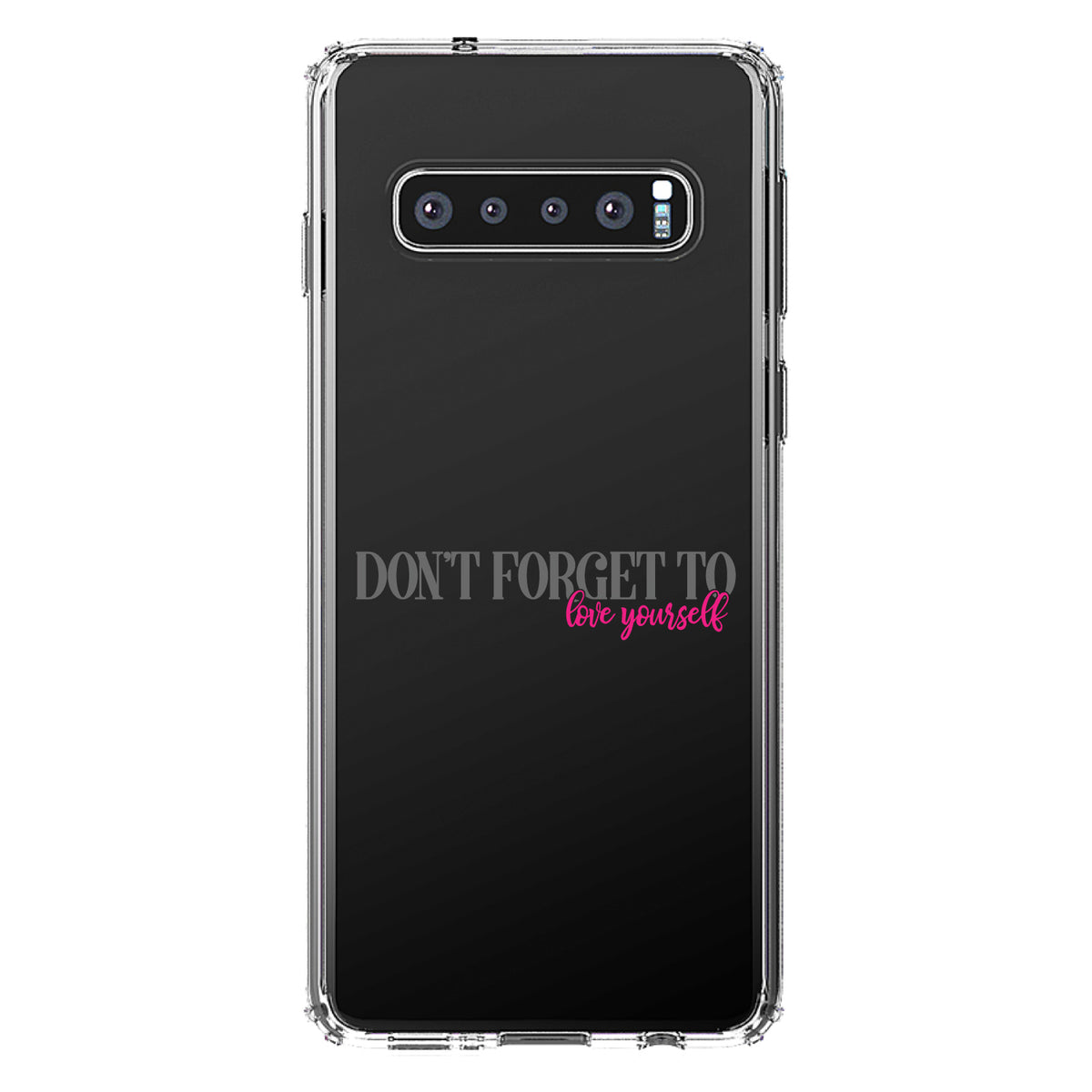 Don't Forget to Love Yourself Clear Shockproof iPhone Case, view 16
