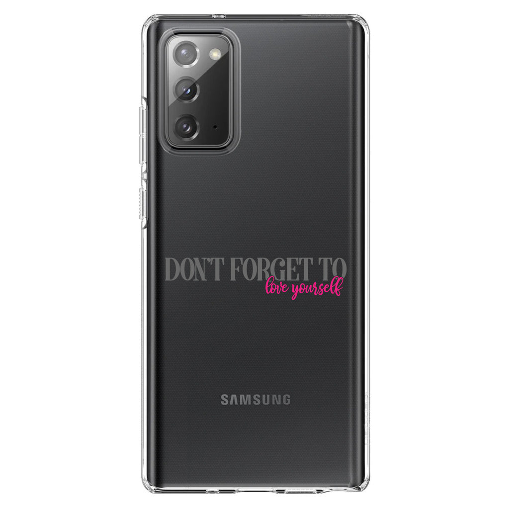 Don't Forget to Love Yourself Clear Shockproof iPhone Case, view 7