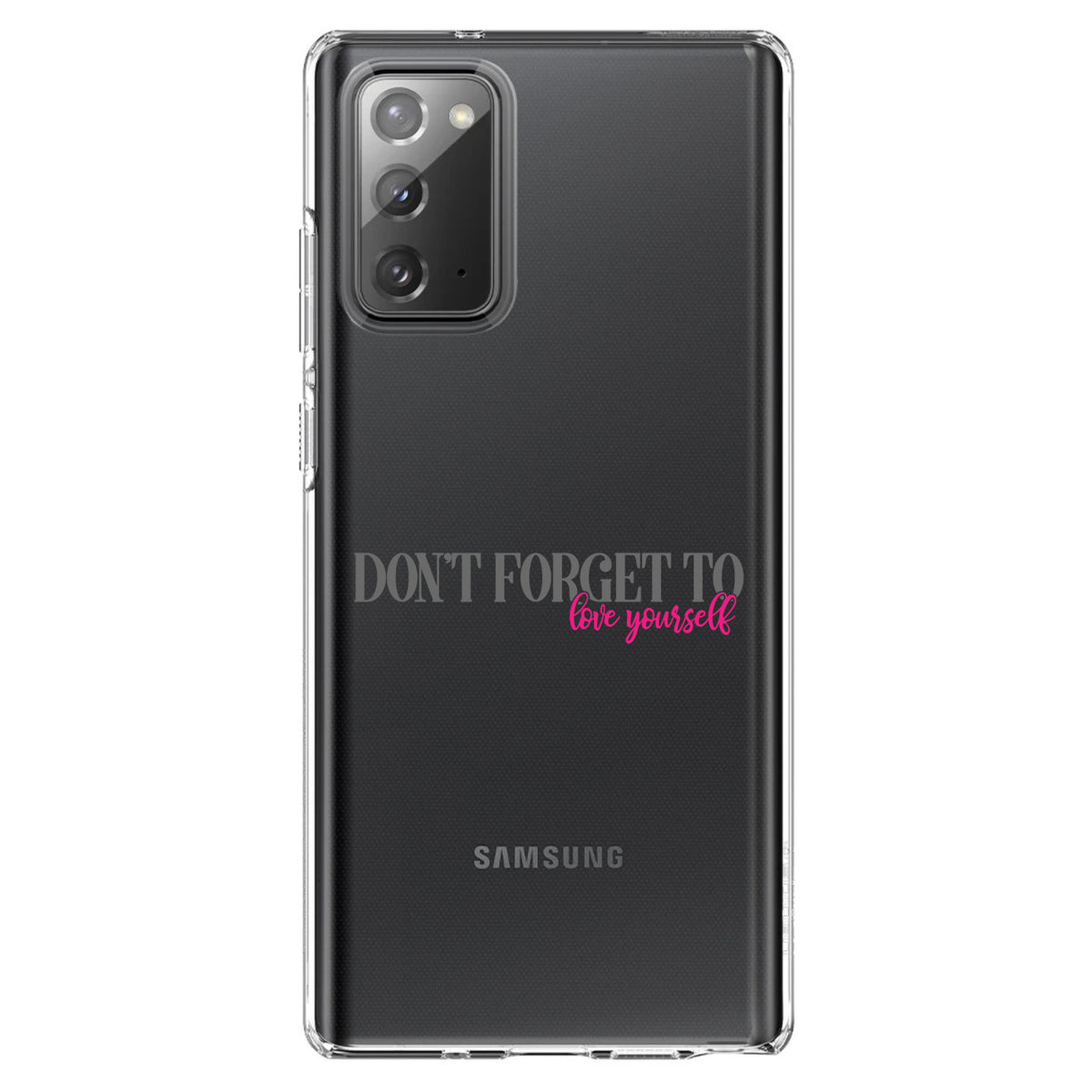 Don't Forget to Love Yourself Clear Shockproof iPhone Case, view 7