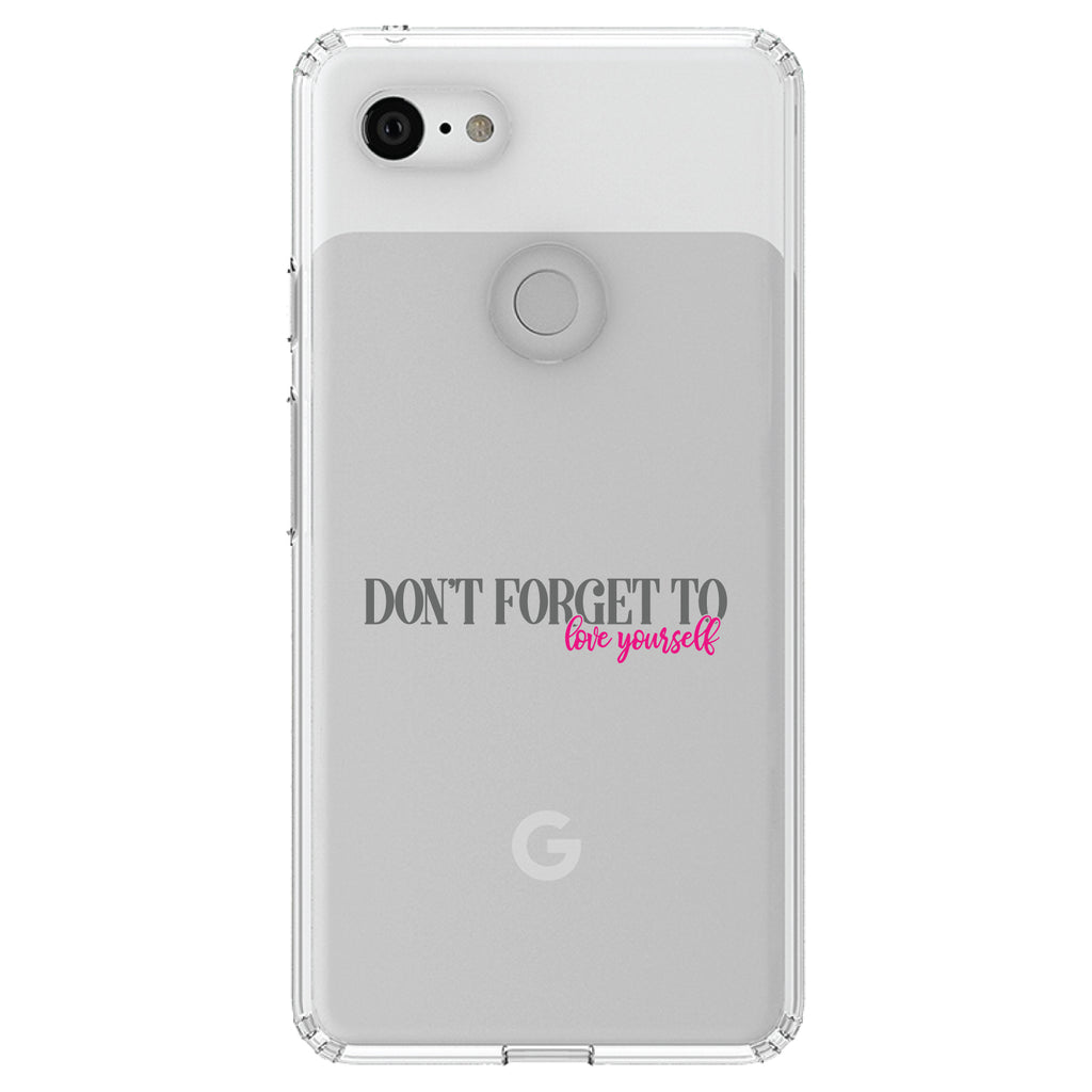 Don't Forget to Love Yourself Clear Shockproof iPhone Case, view 22