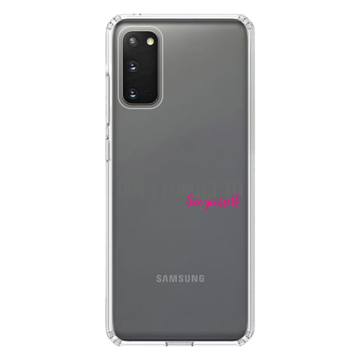 Don't Forget to Love Yourself Clear Shockproof iPhone Case, view 14