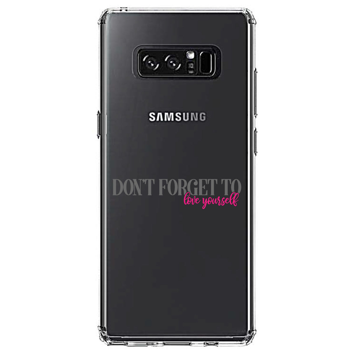 Don't Forget to Love Yourself Clear Shockproof iPhone Case, view 12