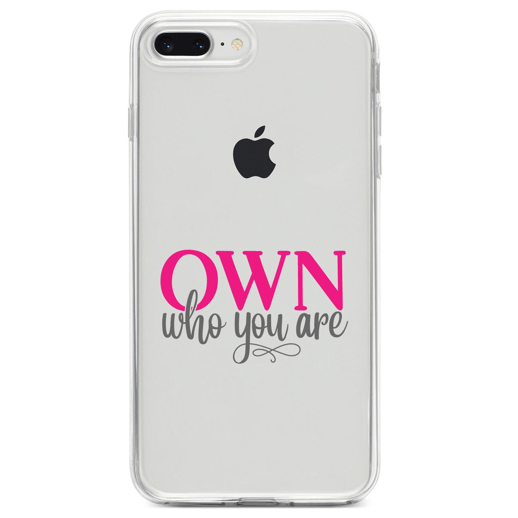 OWN Who Your Are Clear Shockproof iPhone Case, view 6