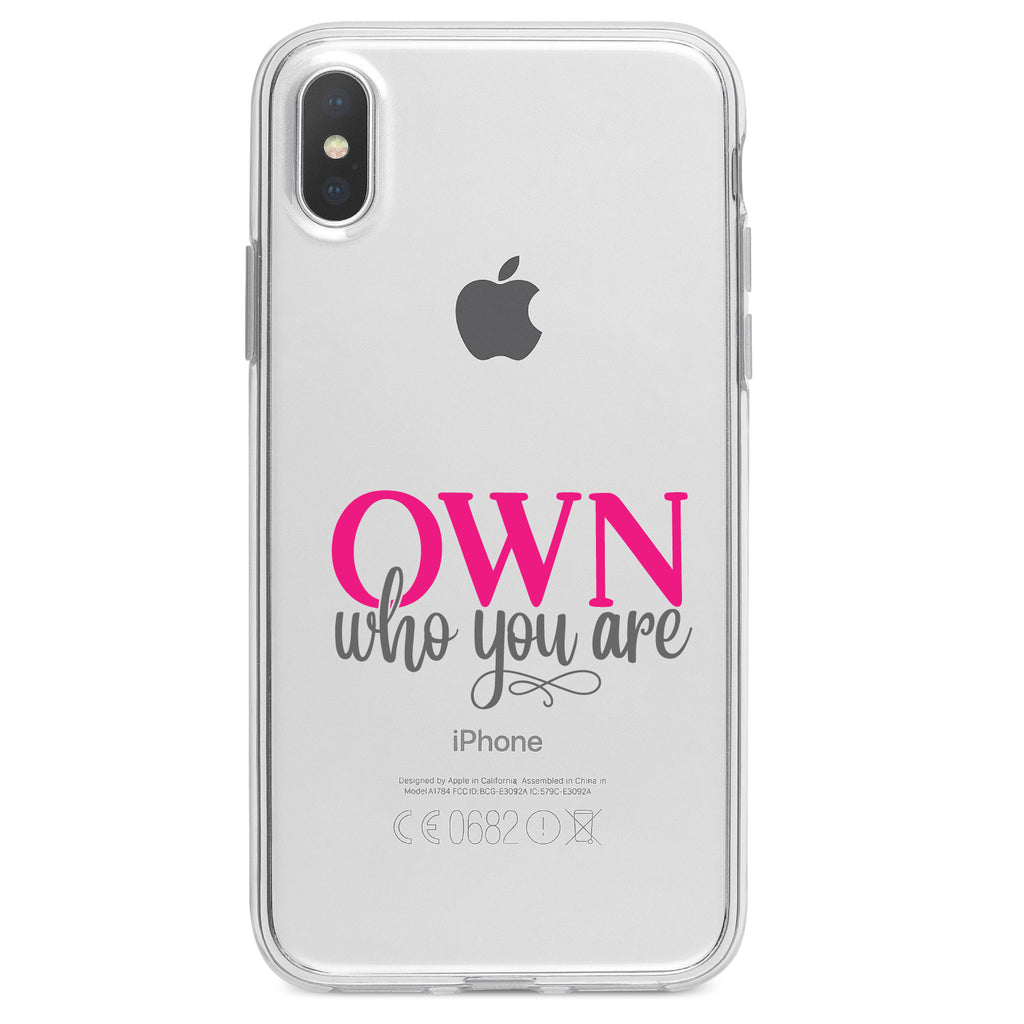 OWN Who Your Are Clear Shockproof iPhone Case, view 4