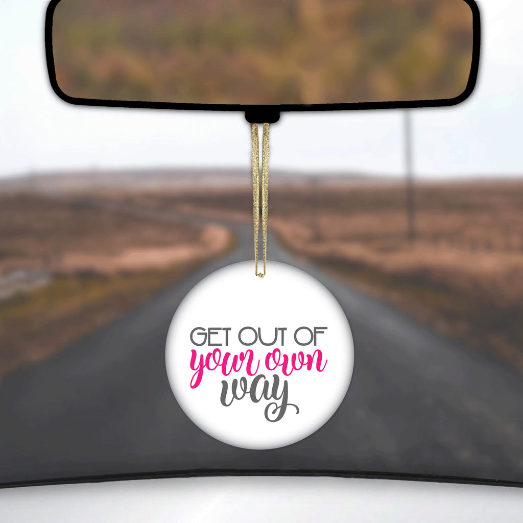 Get Out of Your Own Way Ceramic Ornament, view 3