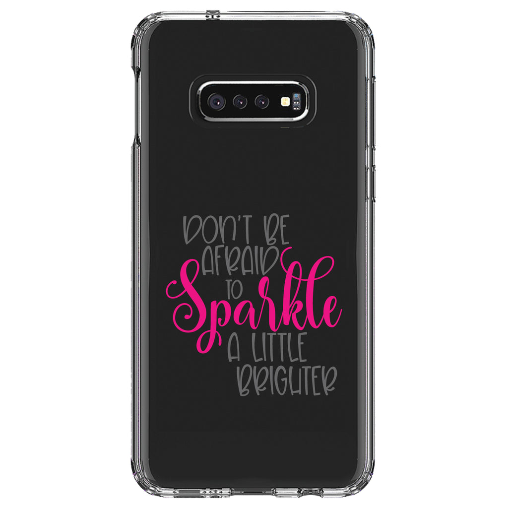Don't Be Afraid to Sparkle A Little Brighter Clear Shockproof iPhone Case, view 18