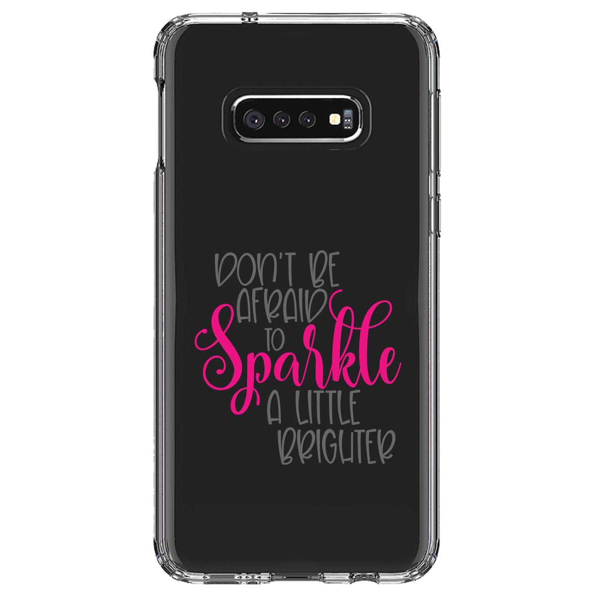 Don't Be Afraid to Sparkle A Little Brighter Clear Shockproof iPhone Case, view 18