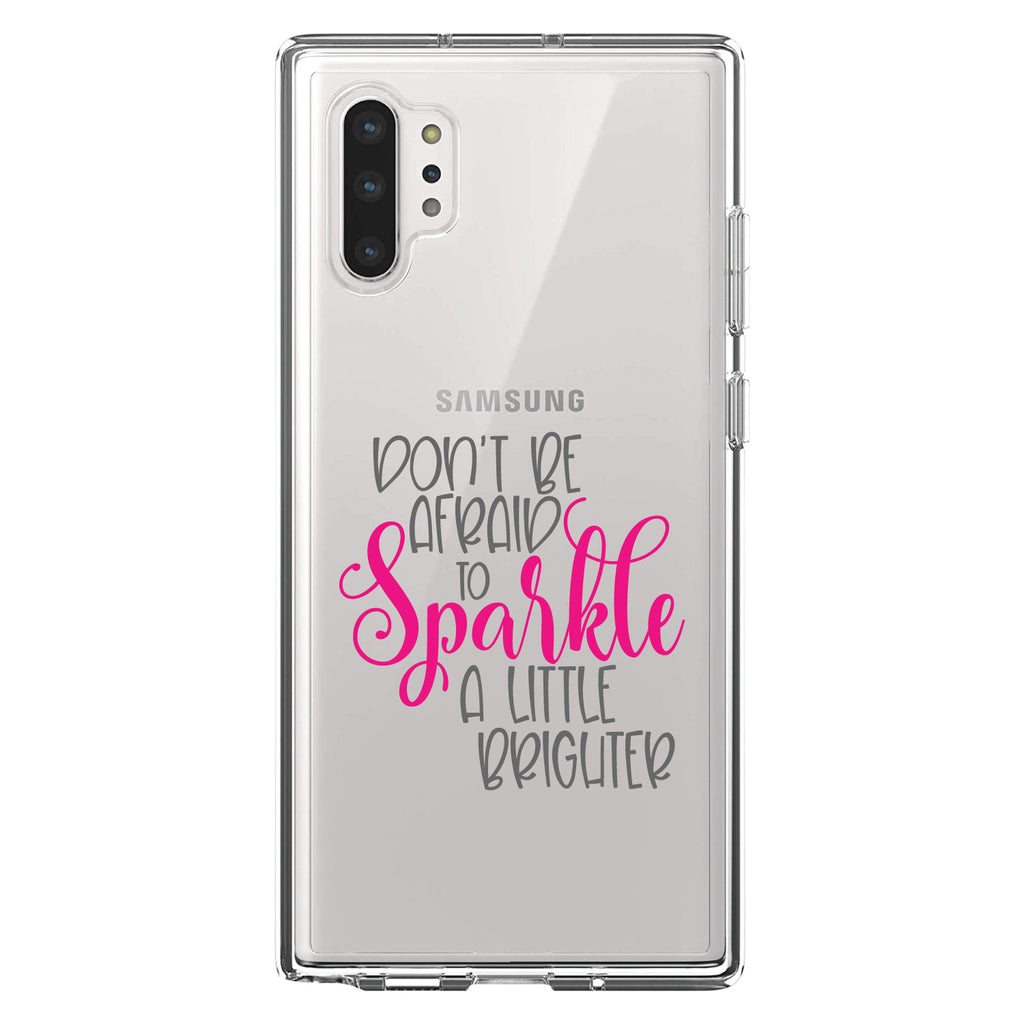 Don't Be Afraid to Sparkle A Little Brighter Clear Shockproof iPhone Case, view 10
